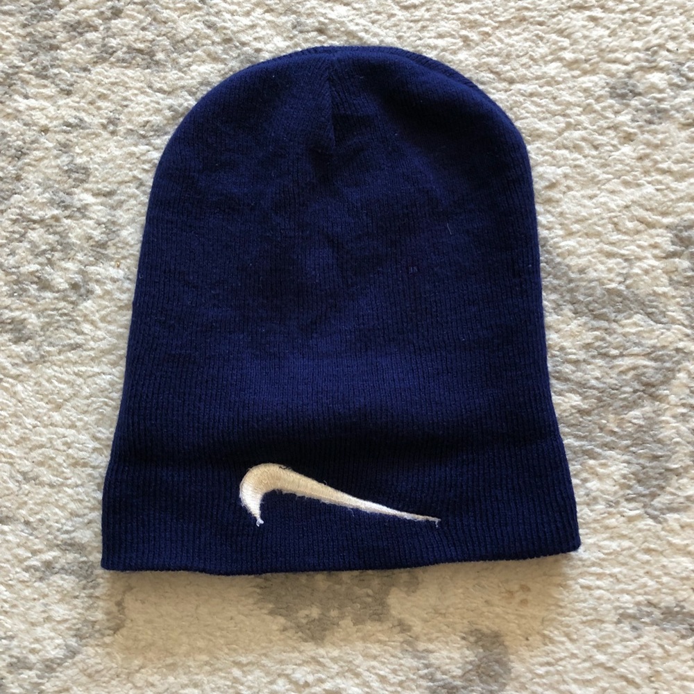 Classic blue & white knit Nike hat - Picture 3 of 4
